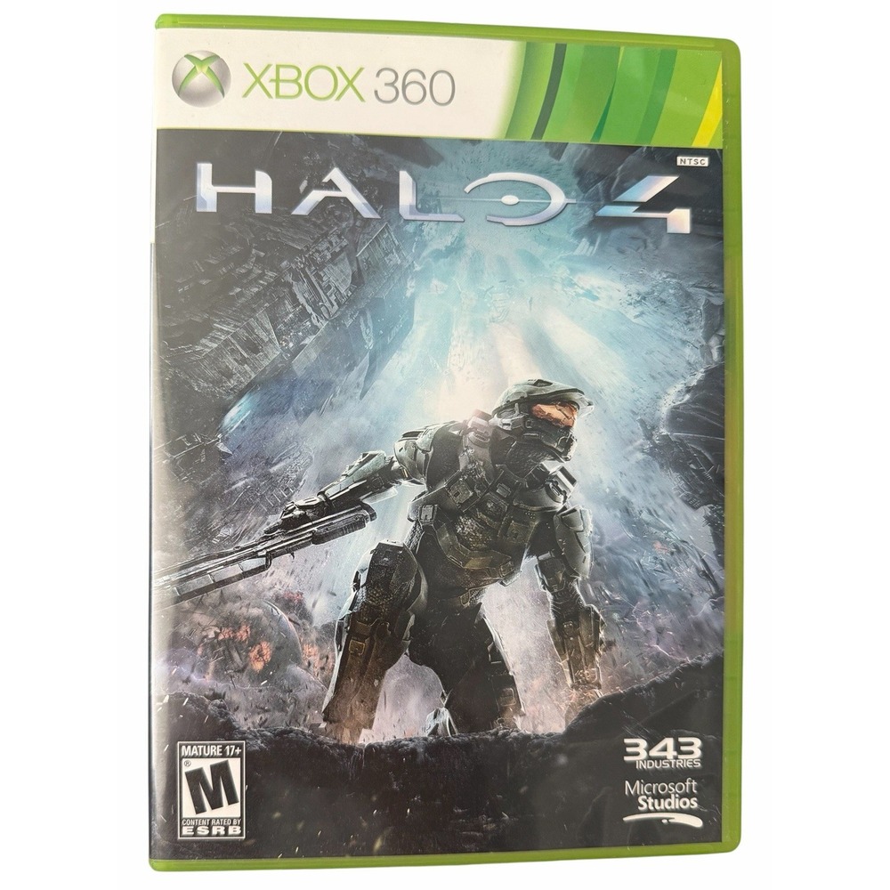 Microsoft Studios Halo 4 Xbox 360 Case & 2 Discs Shooter Multiplayer